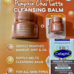 Purlisse Pumpkin Chai Latte Cleansing Balm & Cetaphil AntiAging Face Serum NIB